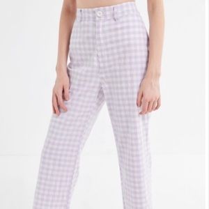 Urban Outfitters lilac gingham pants, size 8
